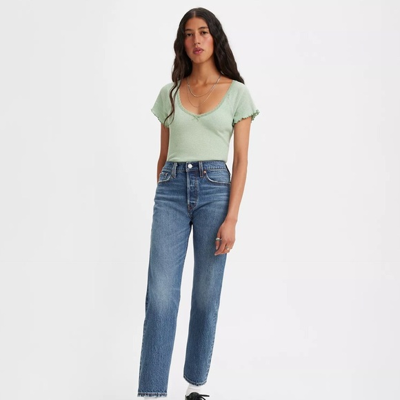 💥EUC💥 Levi’s Button Fly “Wedgie Fit” High Rise Jeans👖- Size 29” waist ✨✨✨ - Picture 3 of 12